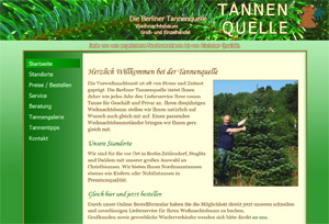 Bild der Startseite von http://tannenquelle.de